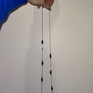 Elegant Black Beaded Necklace